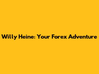 Willy Heine: Your Forex Adventure